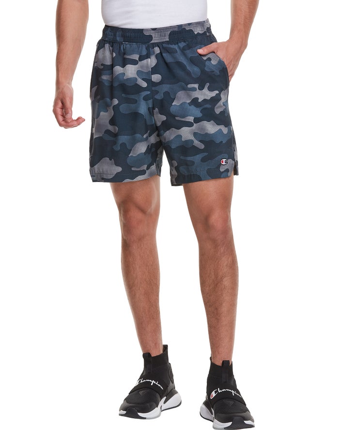 Champion Sport Print No Liner Camo Shorts Mens - South Africa UVFRSI350